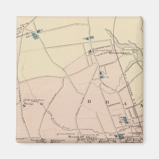 Long Branch, NJ Magneet (Voorkant)