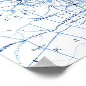 Long Branch Wedding Modern Kaart Gastboek Poster (Hoek)