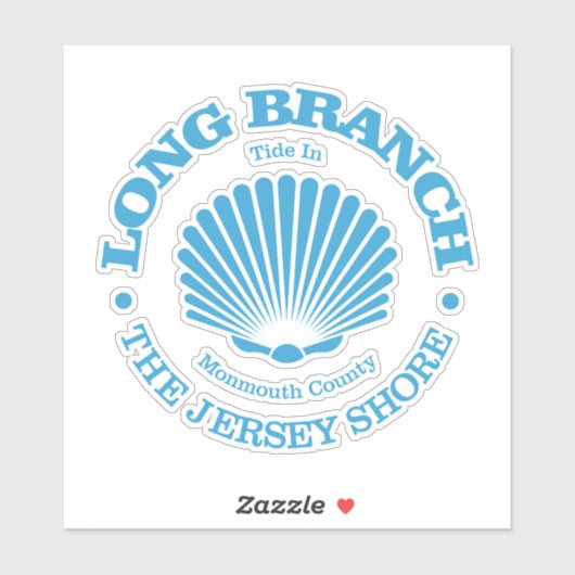 Long Branch (zeeschelp) Sticker (Vel)