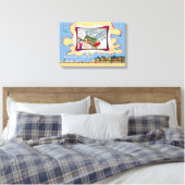 Long Butter | Nieuwe baan 18x12 Canvas Afdruk (Insitu (Slaapkamer))