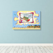 Long Butter | Nieuwe baan 18x12 Canvas Afdruk (Insitu (Houten vloer))