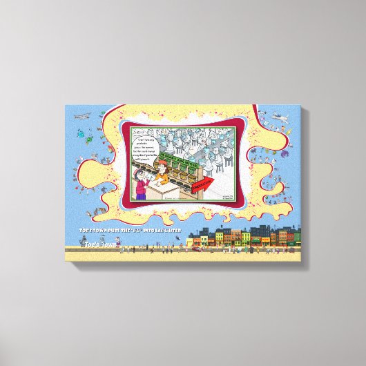 Long Butter | Nieuwe baan 18x12 Canvas Afdruk (Voorkant)