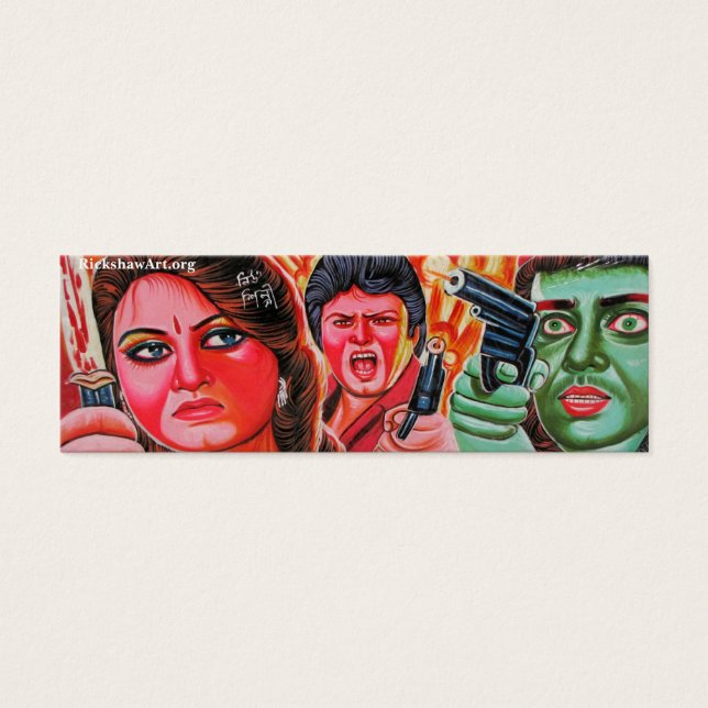 Long Card Mini Visitekaartjes (Voorkant)