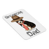Long Coat Chihuahua Dad Magneet (Rechterzijde)