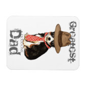 Long Coat Chihuahua Dad Magneet (Horizontaal)