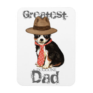 Long Coat Chihuahua Dad Magneet