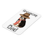 Long Coat Chihuahua Dad Magneet (Linkerzijde)