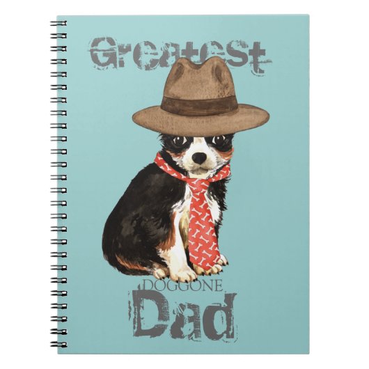 Long Coat Chihuahua Dad Notitieboek (Voorkant)