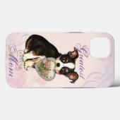 Long Coat Chihuahua Heart mama Case-Mate iPhone Case (Achterkant (horizontaal))