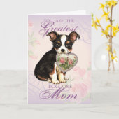 Long Coat Chihuahua Heart mama Kaart (Gele Bloem)