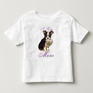 Long Coat Chihuahua Heart mama Kinder Shirts