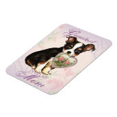 Long Coat Chihuahua Heart mama Magneet (Linkerzijde)