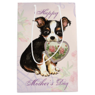 Long Coat Chihuahua Heart mama Medium Cadeauzakje