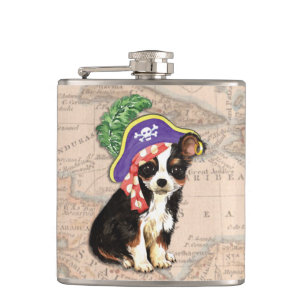 Long Coat Chihuahua Pirate Heupfles