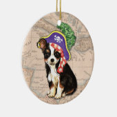 Long Coat Chihuahua Pirate Keramisch Ornament (Rechts)