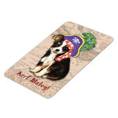 Long Coat Chihuahua Pirate Magneet (Linkerzijde)