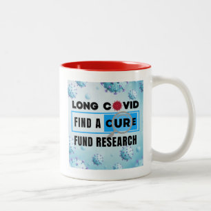 Long Covid - FONDS ONDERZOEK Tweekleurige Koffiemok