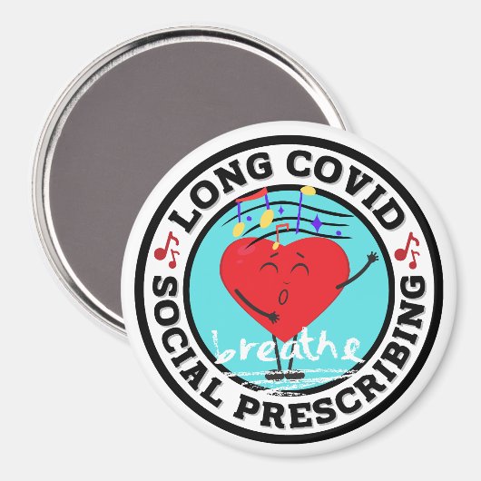 Long Covid - Social Prescribing (Singing) Magnet (Voorkant / Achterkant)