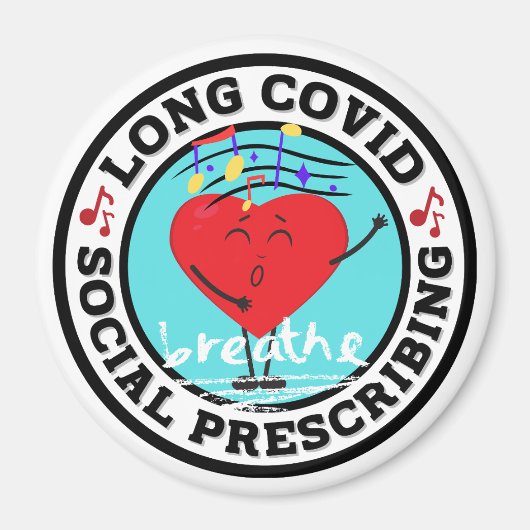 Long Covid - Social Prescribing (Singing) Magnet (Voorkant)