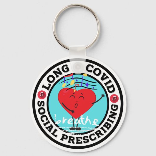 Long Covid - Social Prescribing (Singing) Sleutelh Sleutelhanger (Voorkant)