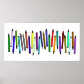 Long Crayons Poster (Voorkant)