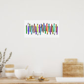 Long Crayons Poster (Keuken)