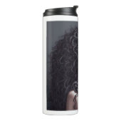 Long Curly Hair Thermal Tumbler Thermosbeker (Gedraaid links)