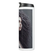 Long Curly Hair Thermal Tumbler Thermosbeker (Geroteerd rechts)