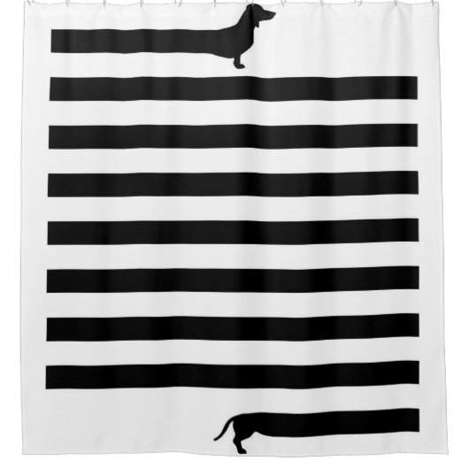 Long Dachshund Dog | Funny Dachshund Gift Douchegordijn (Voorkant)