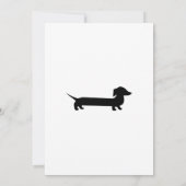 Long Dachshund Funny Drawing Kaart (Achterkant)