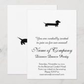 Long Dachshund Funny Drawing Kaart (Voorkant / Achterkant)