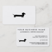 Long Dachshund Funny Drawing Visitekaartje (Voorkant / Achterkant)