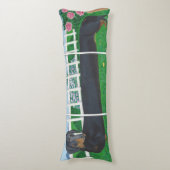 Long Dachshund Lichaamskussen (Voorkant Verticaal)