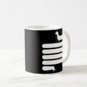 Long Dachshund Wiener Weiner Daschund Dog Dachsund Koffiemok (Voorkant rechts)