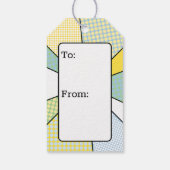 Long Disc Golf thema Cadeaulabel (Achterkant)