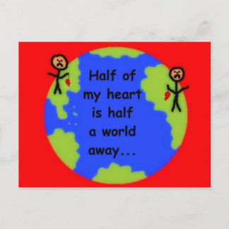 Long Distance Love Briefkaart