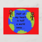 Long Distance Love Briefkaart (Voorkant)