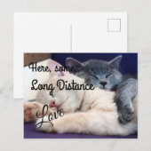 Long Distance Love Briefkaart (Voorkant / Achterkant)