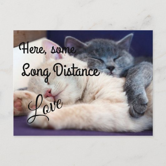 Long Distance Love Briefkaart (Voorkant)