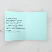 Long Distance Love Wenskaart Kaart (Binnen)