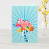 Long Distance Love Wenskaart Kaart (Gele Bloem)