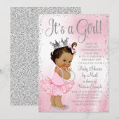 Long Distance Mail Ethnic Princess Baby shower Kaart (Voorkant / Achterkant)