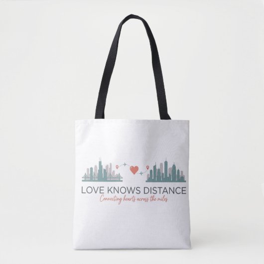 Long Distance Relationship Gift for couples  Tote Bag (Voorkant)