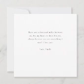 Long distance relationship miles glitter heart kaart (Achterkant)