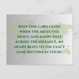 Long Distance Relationship Quote Postcard | Miles Briefkaart