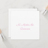 Long Distance Valentine's Day Card Kaart (Voorkant / Achterkant in situ)