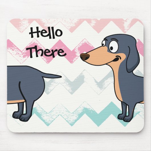 Long Dog Love - Dachshund Muismat (Voorkant)