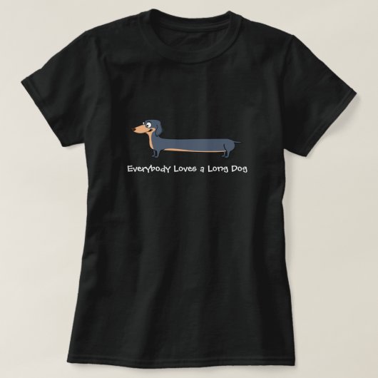 Long Dog Love - Dachshund T-Shirt (Design voorkant)