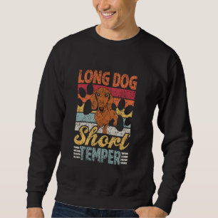 Long Dog Short Temper Teckels Puppy Eigenaar Dachs Trui