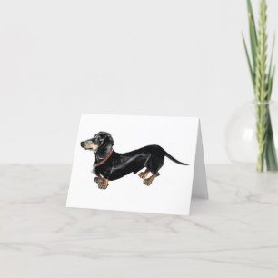 'Long Dog' teckel wenskaart Kaart